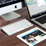 Apple laptop notebook office