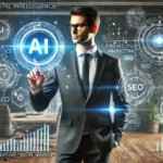 human is interacting with AI to revolutionize digital marketing